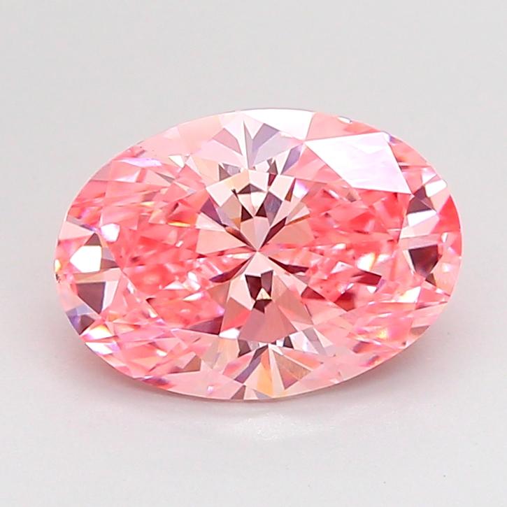 2.02 Ct. Fancy Pink Oval Lab Grown Diamond