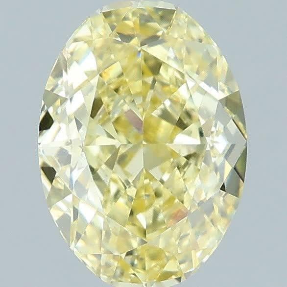 1.58 Ct. Fancy Intense Yellow Oval Lab Grown Diamond