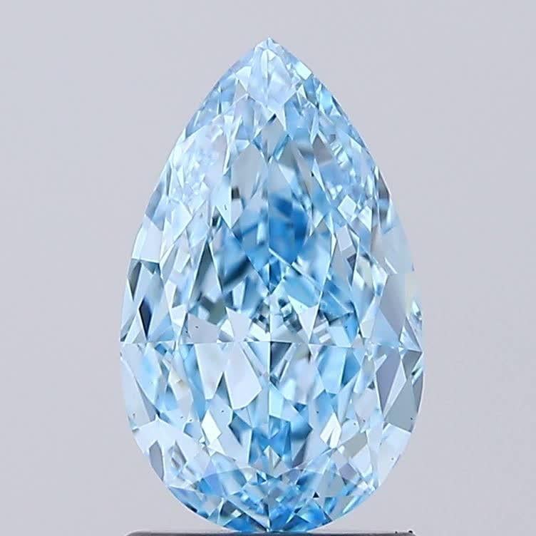 1.75 Ct. Fancy Vivid Blue Pear Lab Grown Diamond