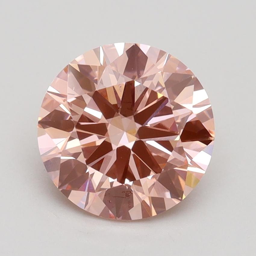2.03 Ct. Fancy Intense Pink Round Lab Grown Diamond