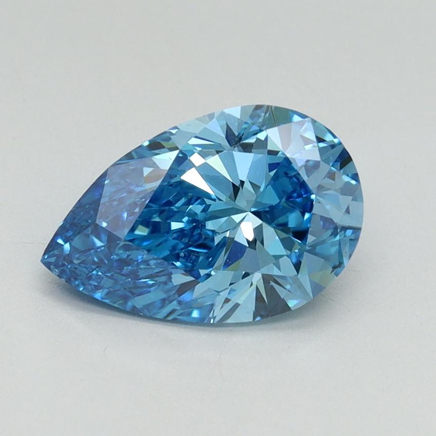 1.50 Ct. Fancy Vivid Blue Pear Lab Grown Diamond