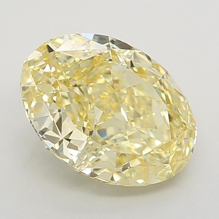 2.45 Ct. Fancy Intense Yellow Oval Lab Grown Diamond