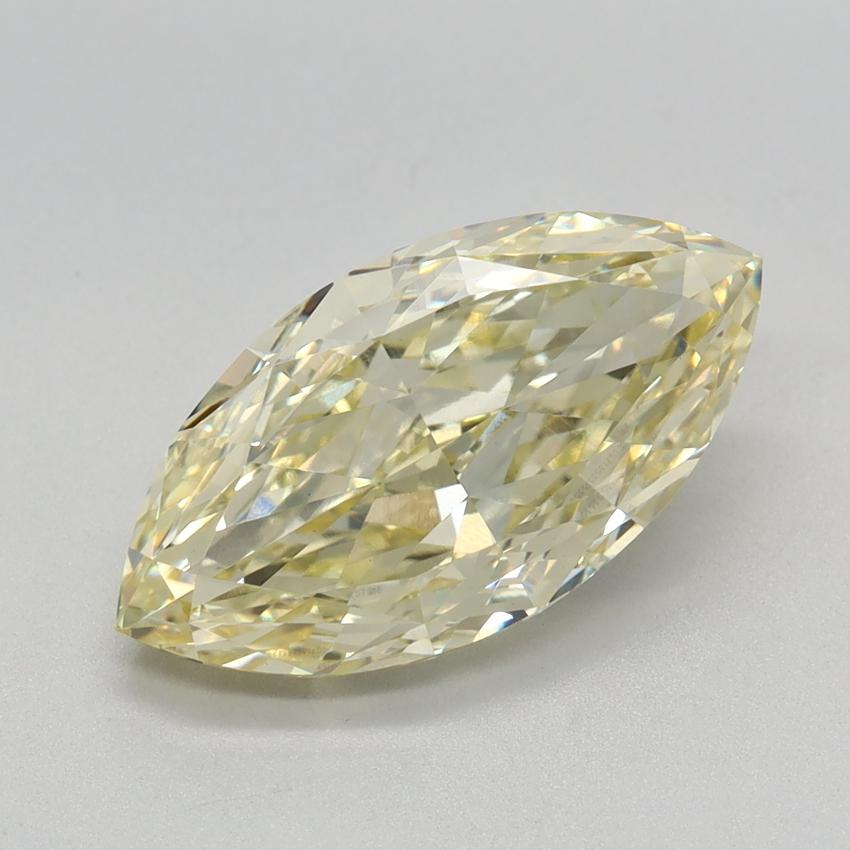2.69 Ct. Fancy Yellow Marquise Lab Grown Diamond