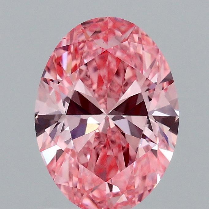 1.50 Ct. Fancy Vivid Pink Oval Lab Grown Diamond