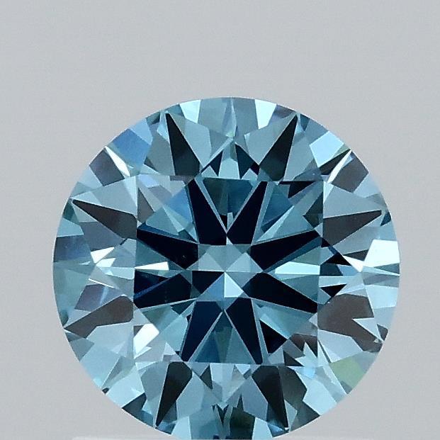 1.05 Ct. Fancy Vivid Blue Round Lab Grown Diamond