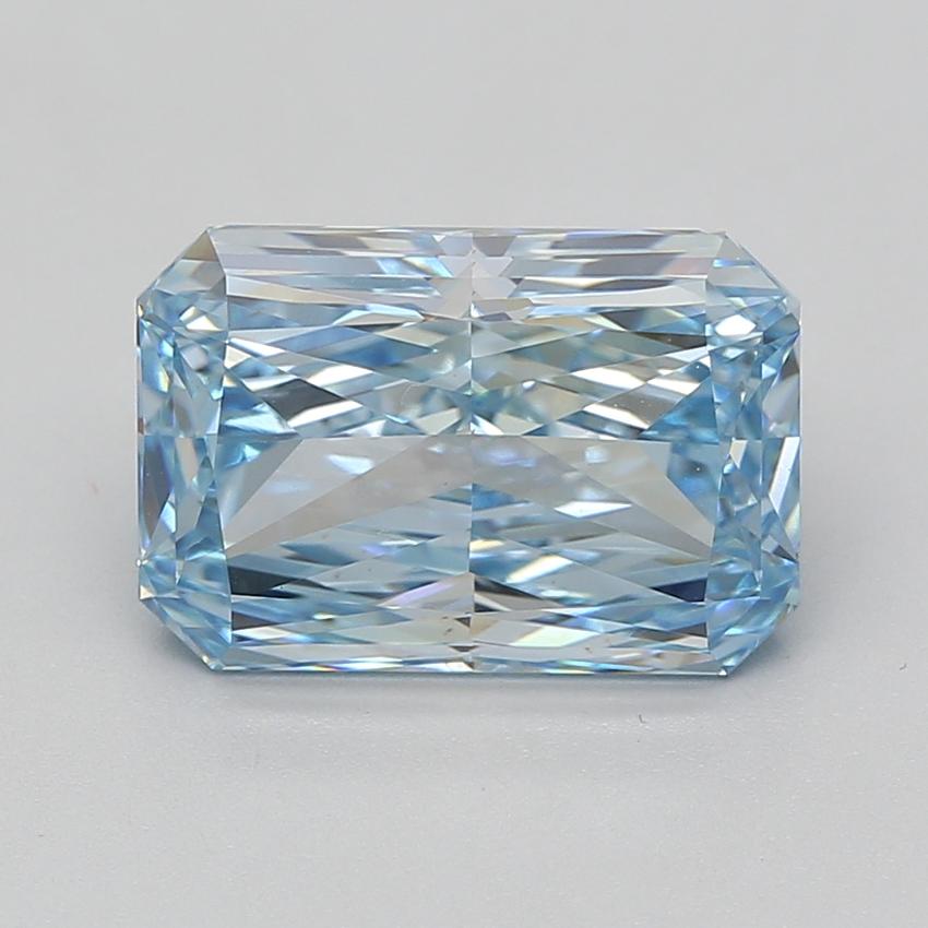 5.08 Ct. Fancy Vivid Blue Radiant Lab Grown Diamond