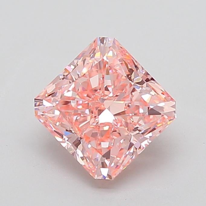 4.02 Ct. Fancy Vivid  Pink Radiant Lab Grown Diamond