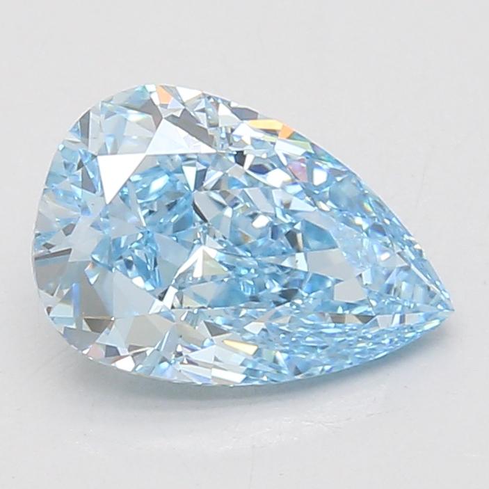 2.55 Ct. Fancy Vivid Blue Pear Lab Grown Diamond