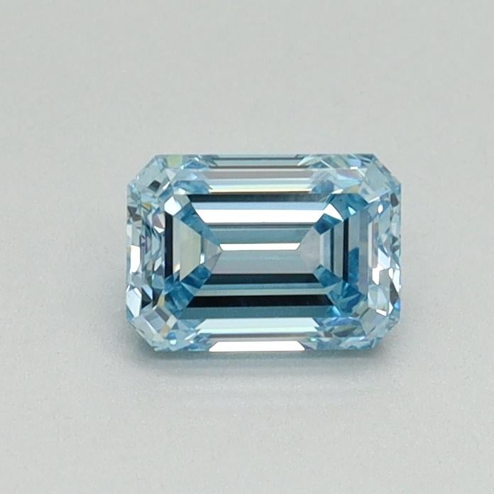0.49 Ct. Fancy Intense Blue Emerald Lab Grown Diamond