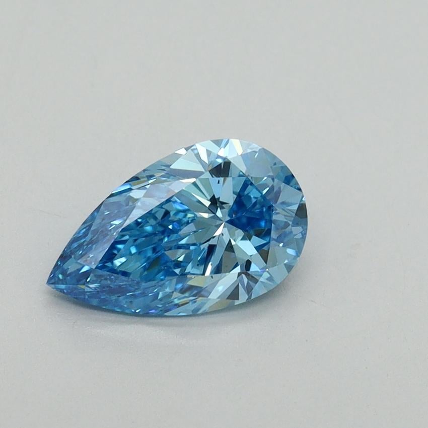 1.04 Ct. Fancy Vivid Blue Pear Lab Grown Diamond