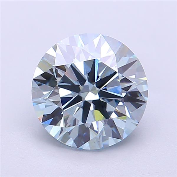 2.05 Ct. Fancy  Blue Round Lab Grown Diamond