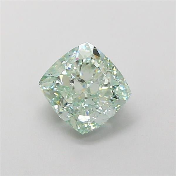 1.17 Ct. Fancy Intense  Green Cushion Lab Grown Diamond