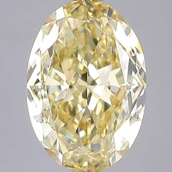3.50 Ct. Fancy Intense Yellow Oval Lab Grown Diamond