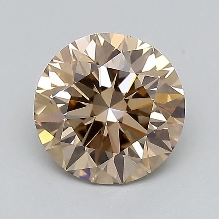 1.51 Ct. Light  Brown Round Lab Grown Diamond
