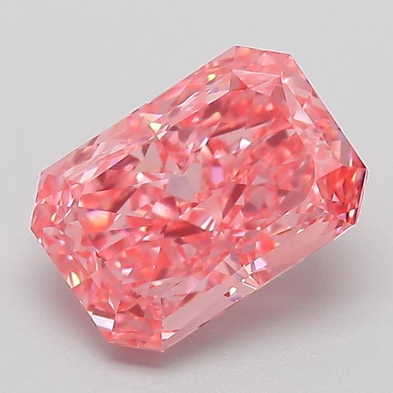 2.06 Ct. Fancy Vivid Pink Radiant Lab Grown Diamond
