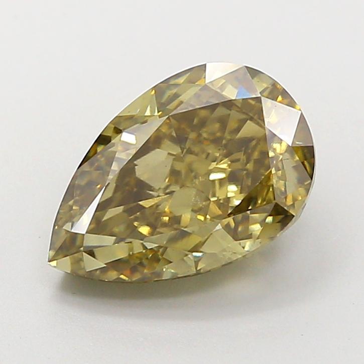 2.34 Ct. Fancy Vivid Yellow Pear Lab Grown Diamond