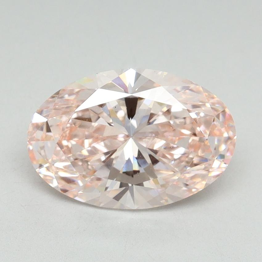 2.03 Ct. Fancy Intense Pink Oval Lab Grown Diamond