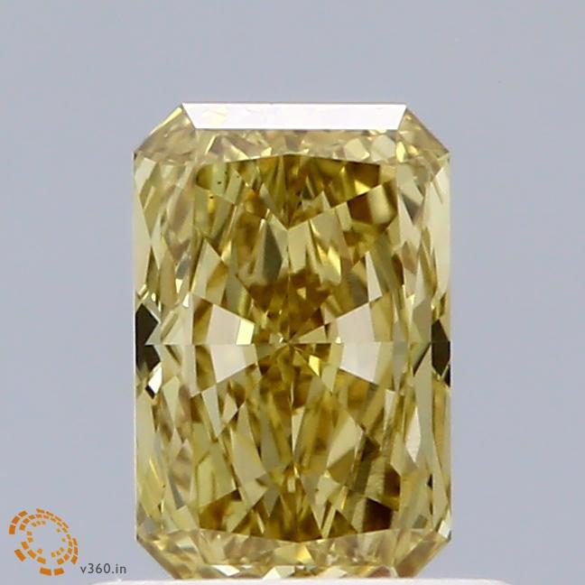 0.62 Ct. Fancy Intense Yellow Radiant Lab Grown Diamond