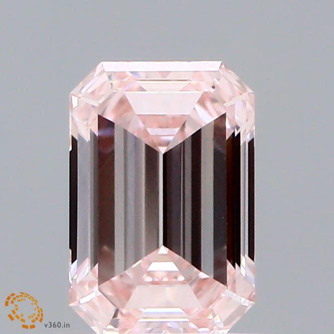 0.82 Ct. Fancy Pink Emerald Lab Grown Diamond