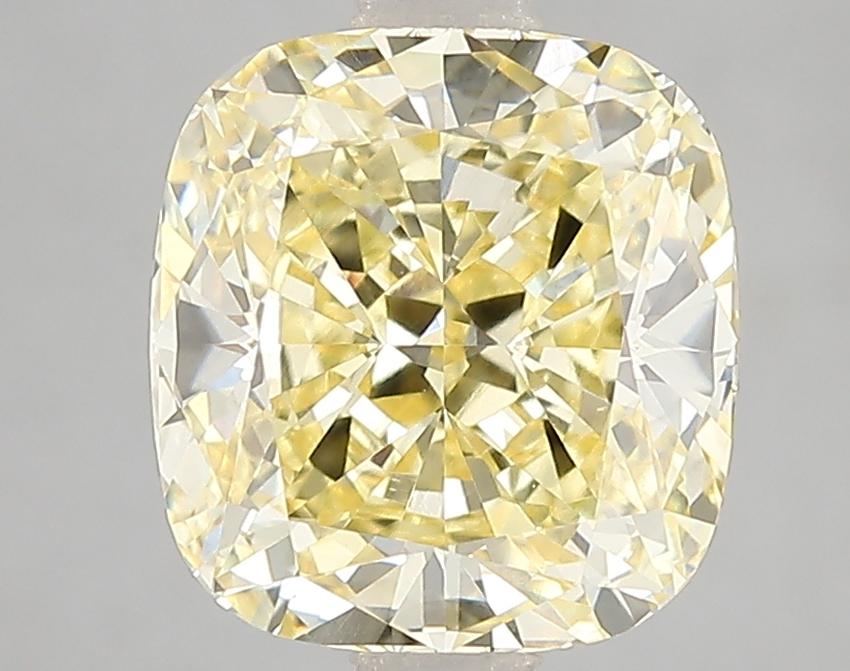 3.10 Ct. Fancy Intense Yellow Cushion Lab Grown Diamond