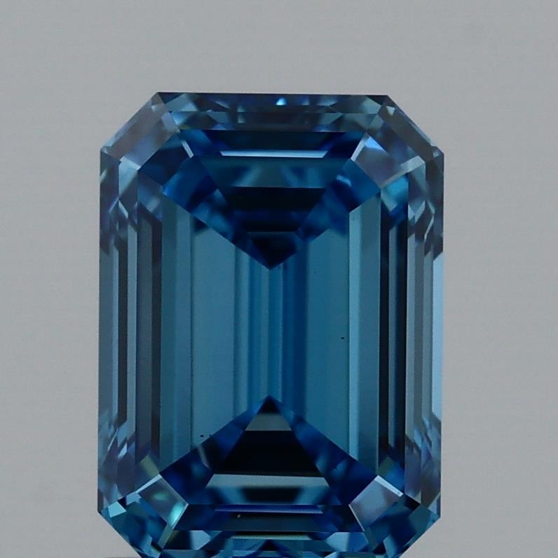 1.72 Ct. Fancy Vivid Blue Emerald Lab Grown Diamond