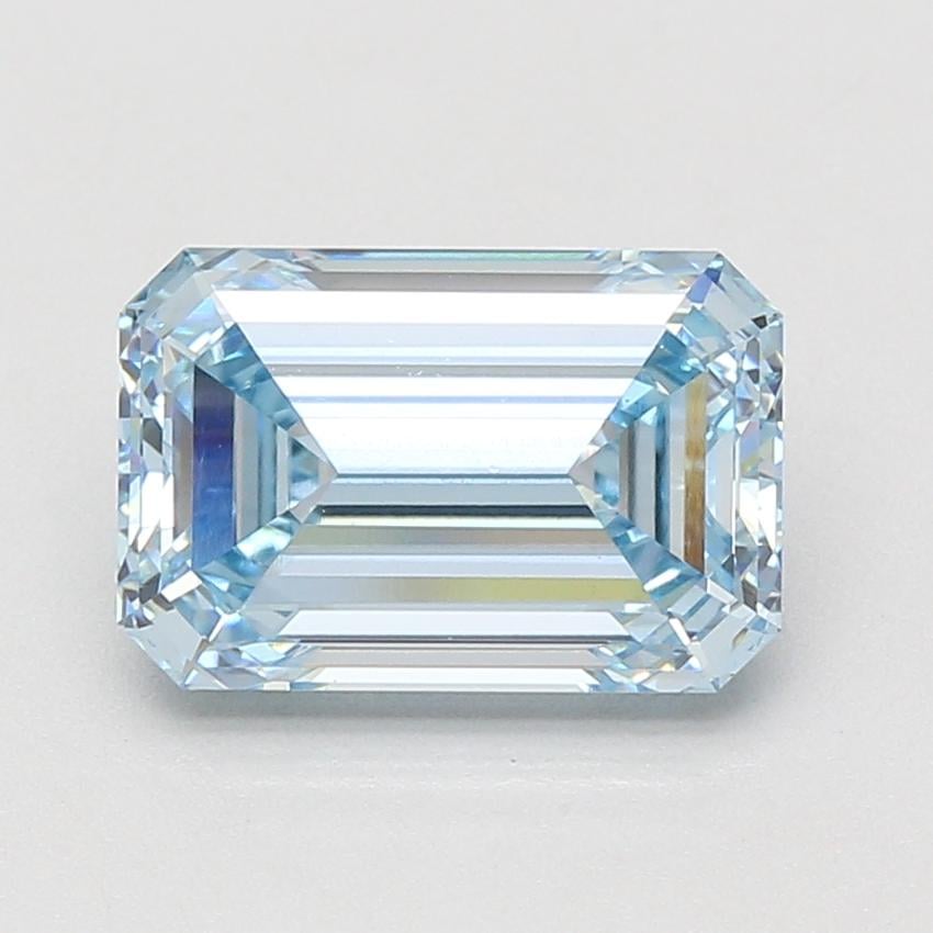 4.00 Ct. Fancy Intense Blue Emerald Lab Grown Diamond