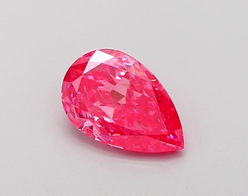 1.02 Ct. Fancy Vivid  Pink Pear Lab Grown Diamond