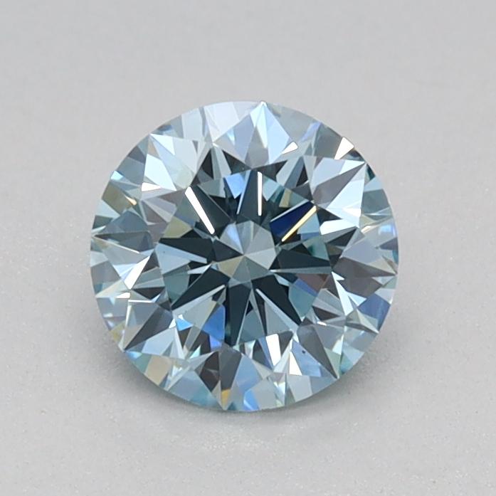 0.50 Ct. Fancy Vivid Blue Round Lab Grown Diamond