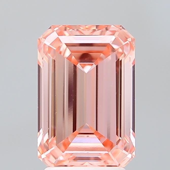 3.03 Ct. Fancy Intense Pink Emerald Lab Grown Diamond