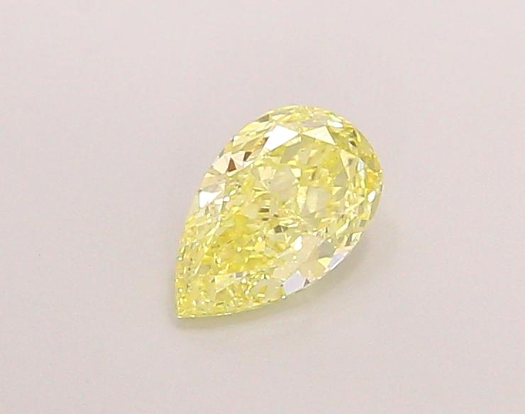 0.81 Ct. Fancy Intense Yellow Pear Lab Grown Diamond