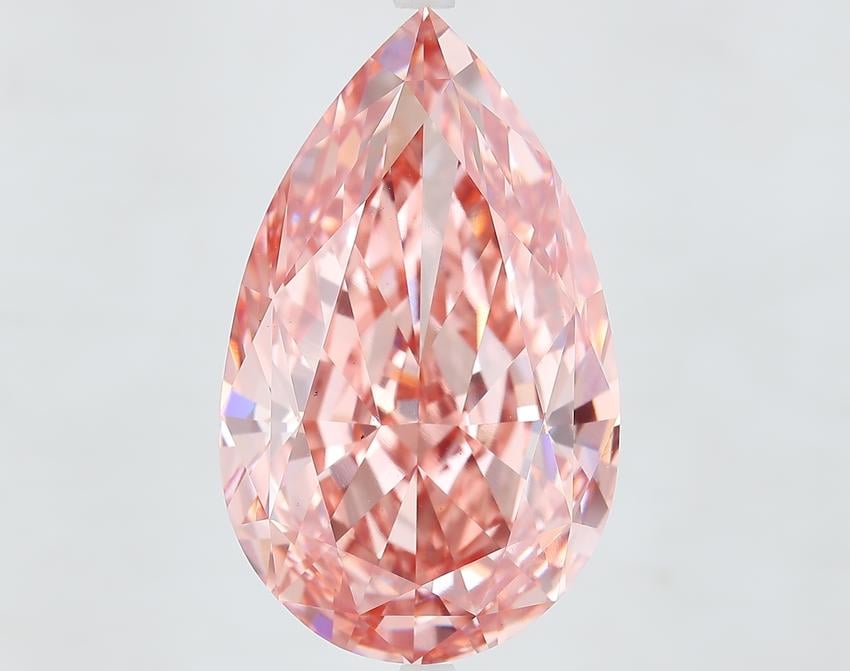 20.10 Ct. Fancy Vivid Pink Pear Lab Grown Diamond