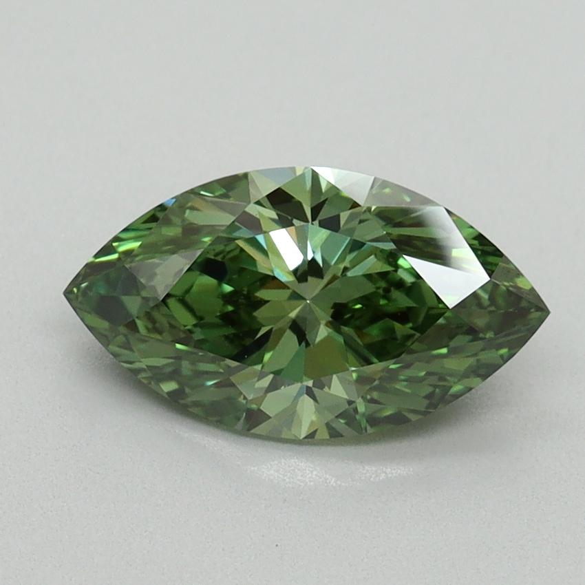 1.50 Ct. Fancy Vivid Green Marquise Lab Grown Diamond