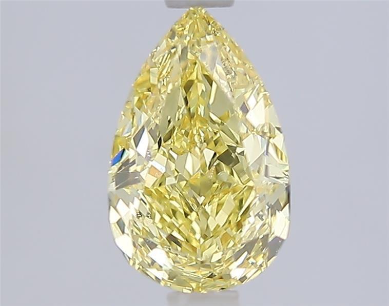 1.59 Ct. Fancy Intense  Yellow Pear Lab Grown Diamond