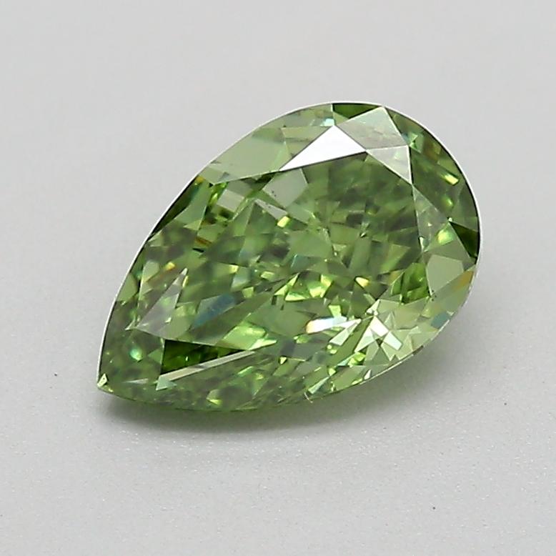 0.50 Ct. Fancy Vivid  Green Pear Lab Grown Diamond