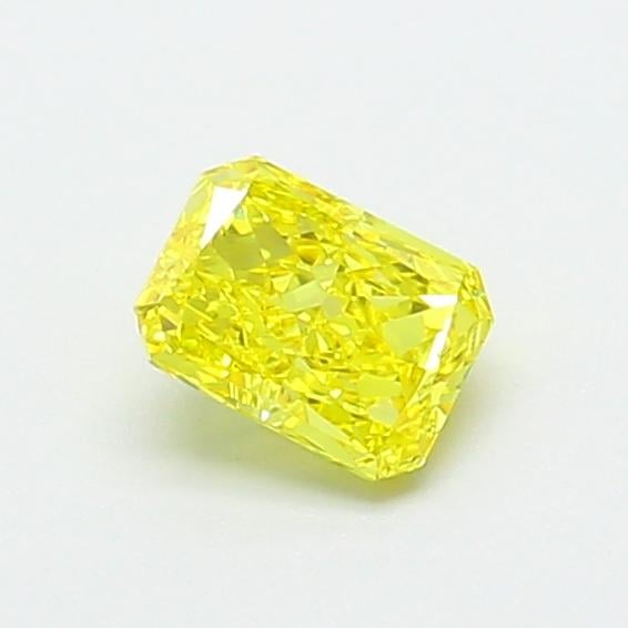 0.57 Ct. Fancy Vivid  Yellow Radiant Lab Grown Diamond