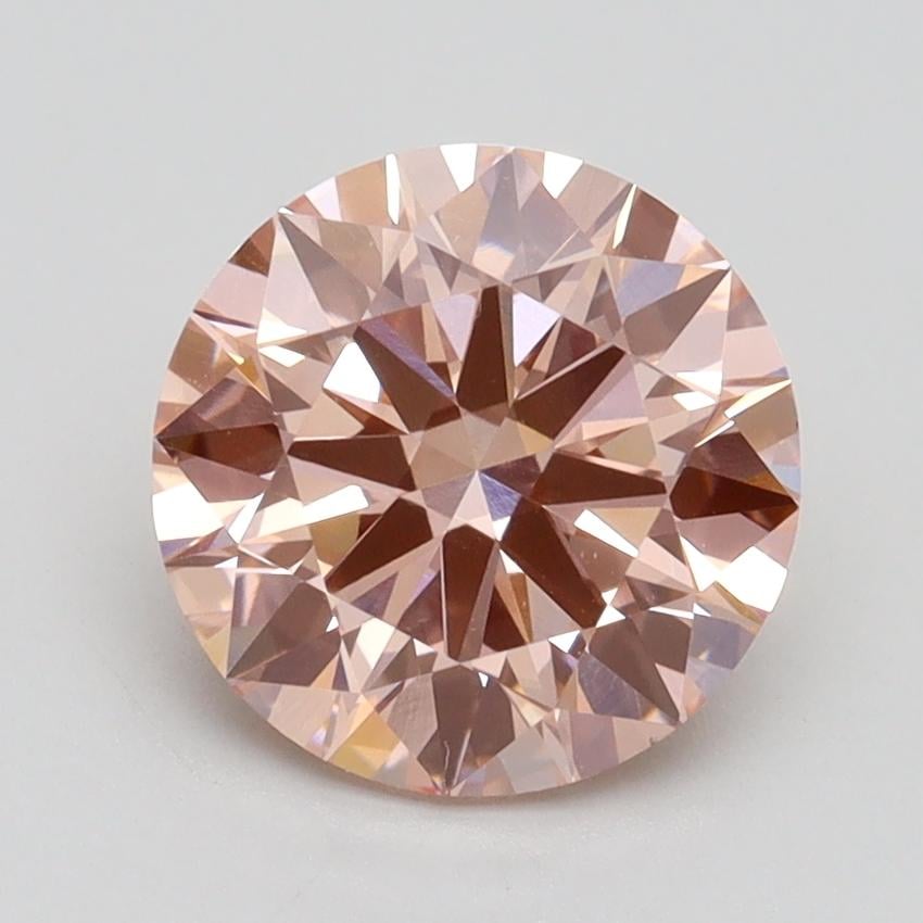 2.11 Ct. Fancy Intense Pink Round Lab Grown Diamond