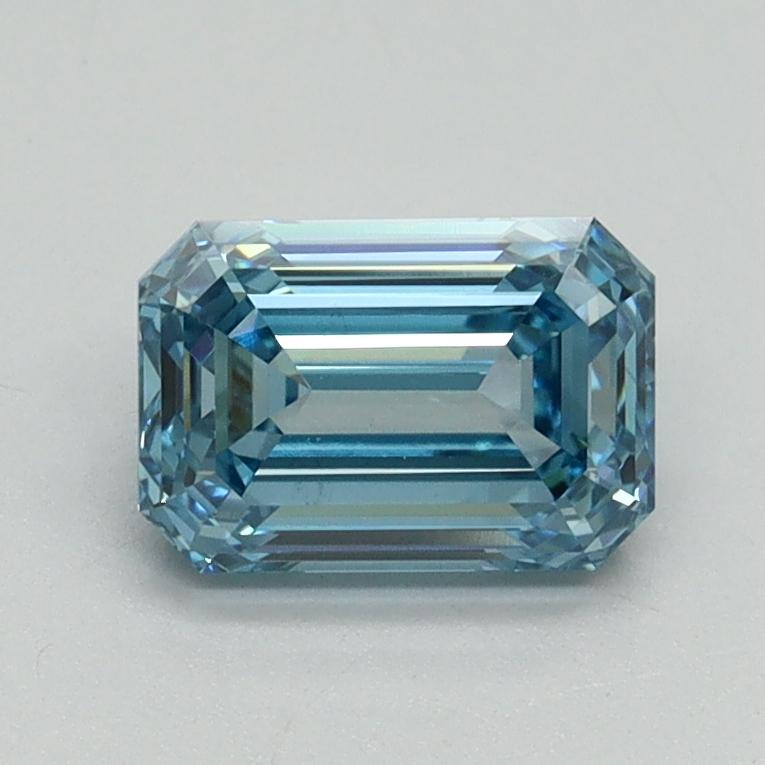 1.10 Ct. Fancy Vivid Blue Emerald Lab Grown Diamond