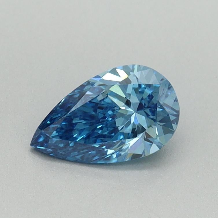 0.52 Ct. Fancuy Vivid Blue Pear Lab Grown Diamond