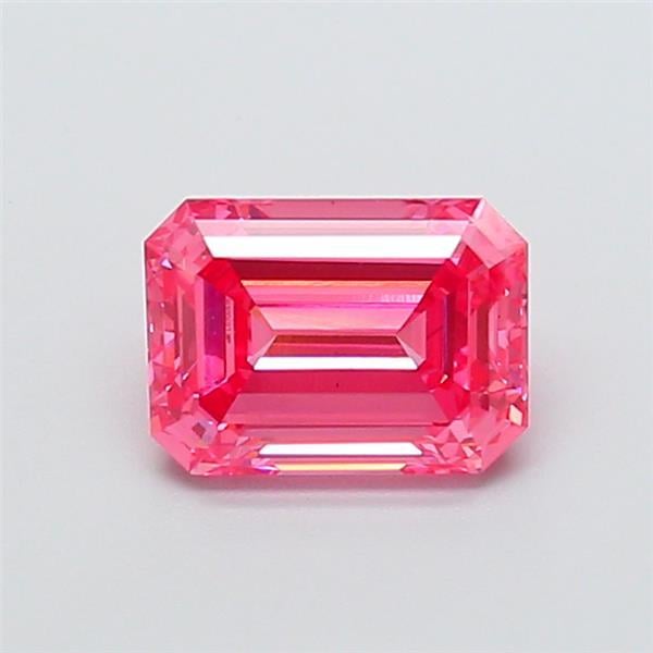 2.4 Ct. Fancy Vivid Pink Emerald Lab Grown Diamond