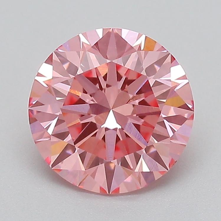 1.02 Ct. Fancy Vivid  Pink Round Lab Grown Diamond