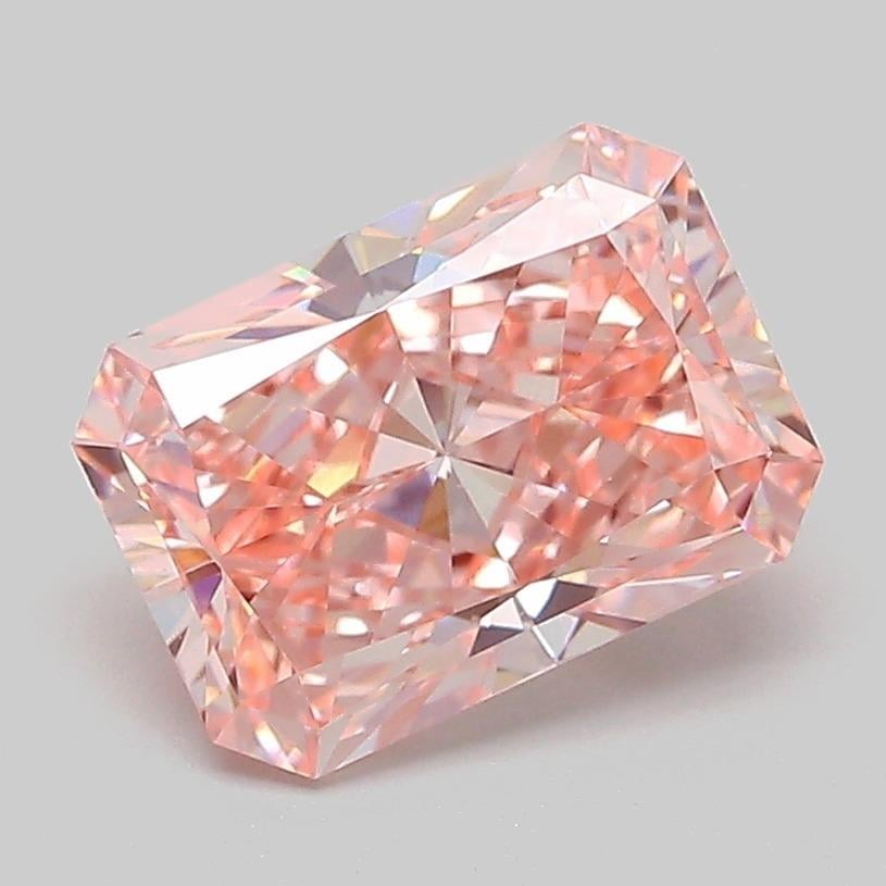 2.05 Ct. Fancy Vivid  Pink Radiant Lab Grown Diamond