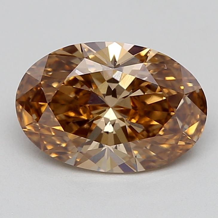 1.37 Ct. Fancy  Brown Oval Lab Grown Diamond