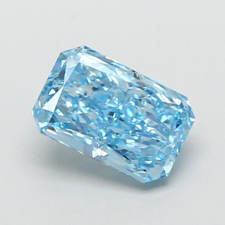 1.55 Ct. Fancy Vivid  Blue Radiant Lab Grown Diamond