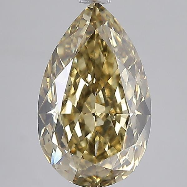 3.53 Ct. Fancy Intense Yellow Pear Lab Grown Diamond
