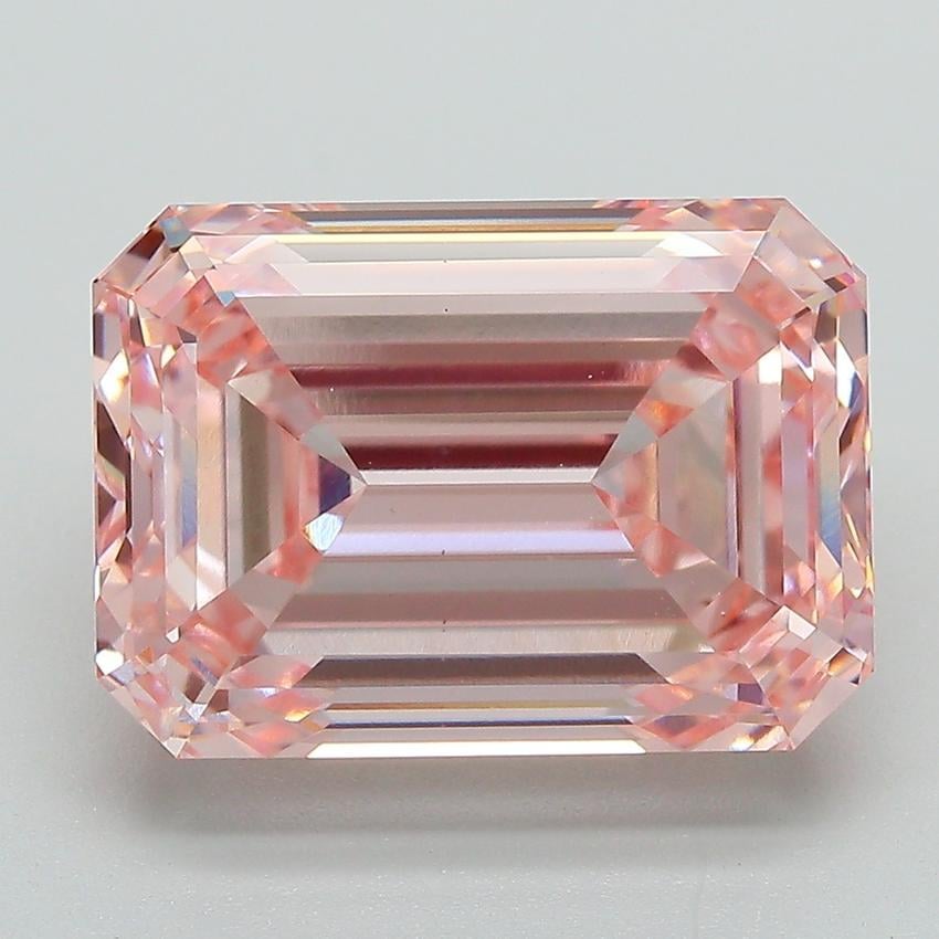 8.51 Ct. Fancy Intense Pink Emerald Lab Grown Diamond