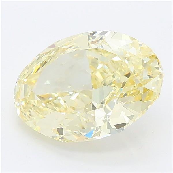 2.64 Ct. Fancy Intense Yellow Oval Lab Grown Diamond