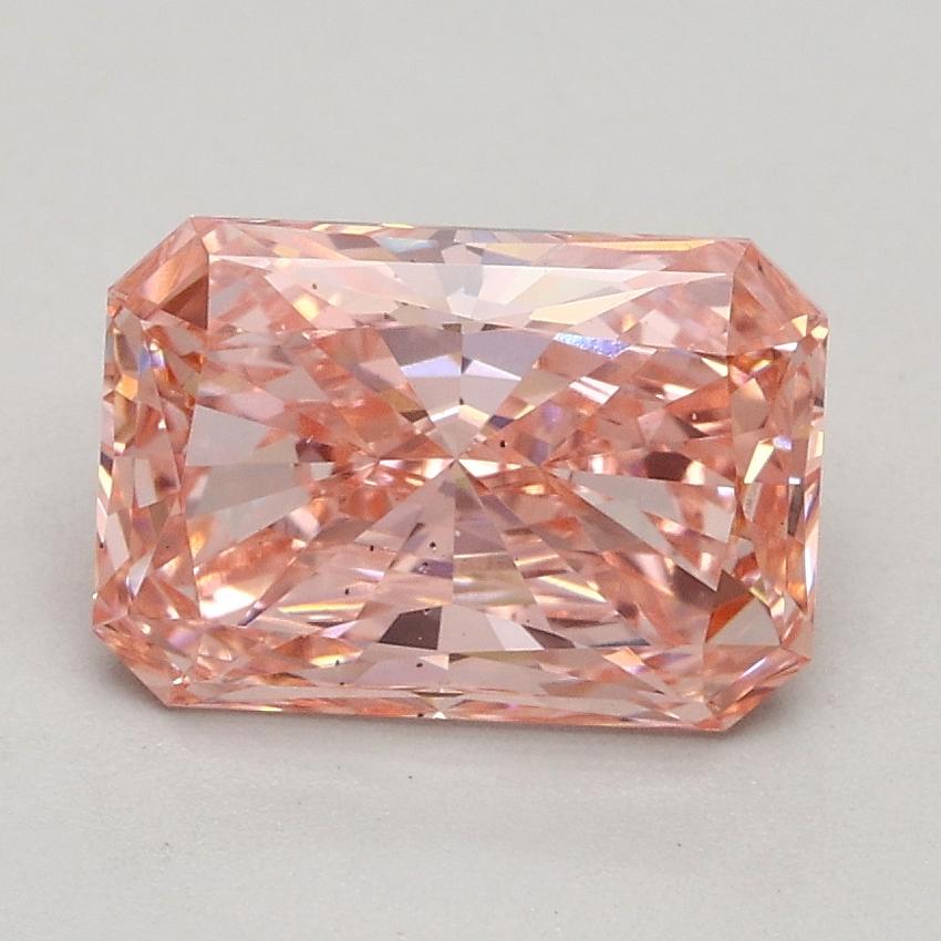 1.47 Ct. Fancy Intense Pink Radiant Lab Grown Diamond
