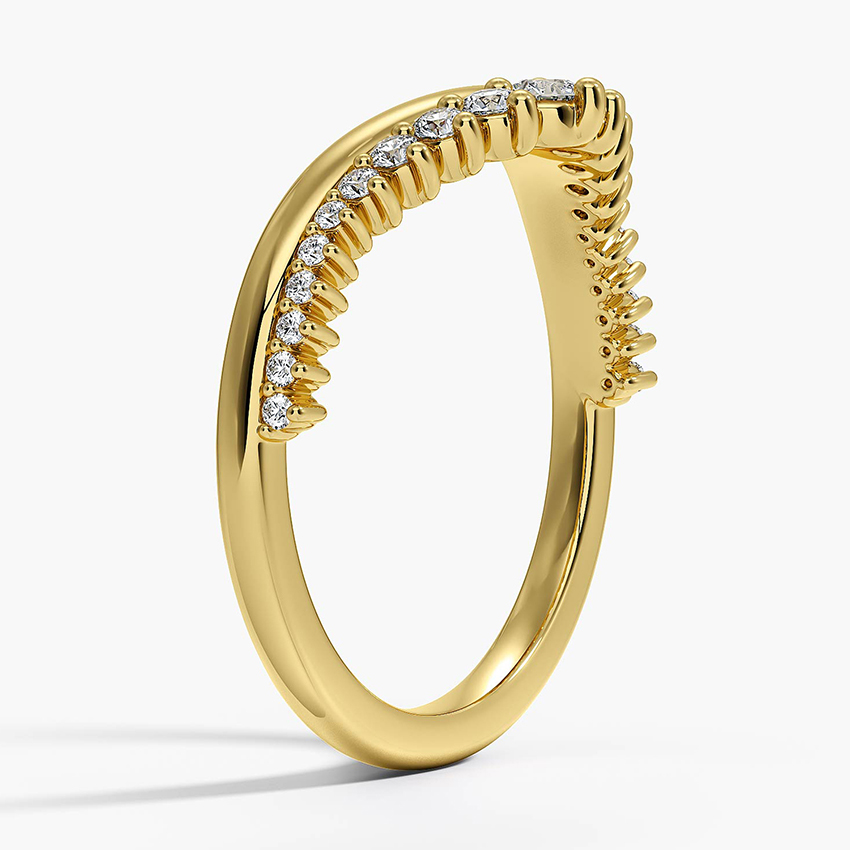 18K Yellow Gold Serafina Contour Diamond Ring (1/4 ct. tw.)