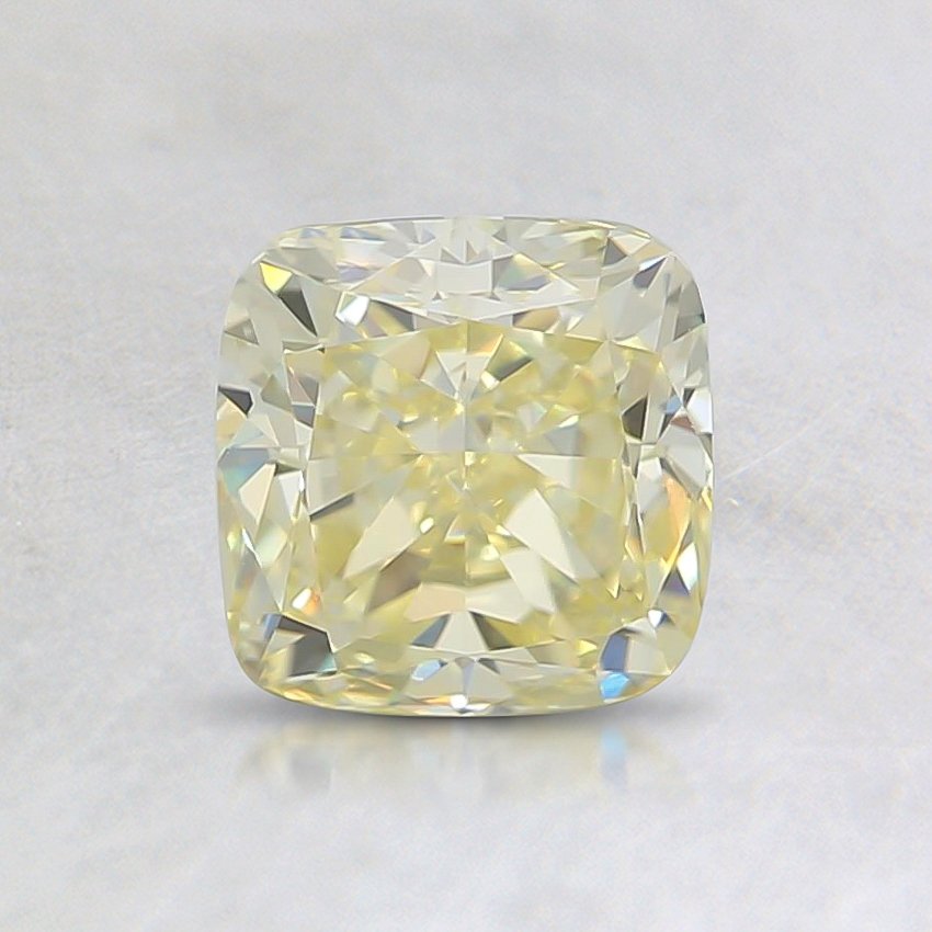 0.91 Ct. Fancy Yellow Cushion Diamond