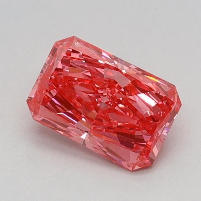 0.62 Ct. Fancy Vivid Pink Radiant Lab Grown Diamond